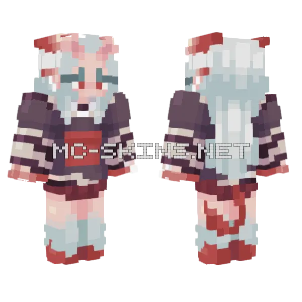 Pale Anime Girl, front and back