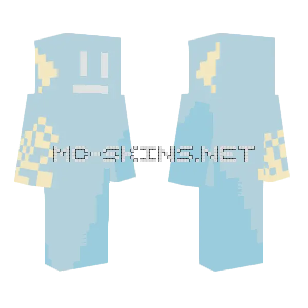 Pale Blue Creature, front and back