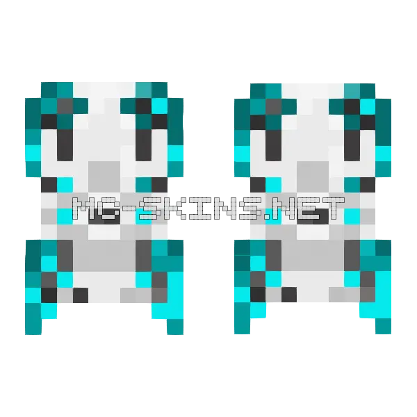Pale Cyan Frost cape, outside and lining