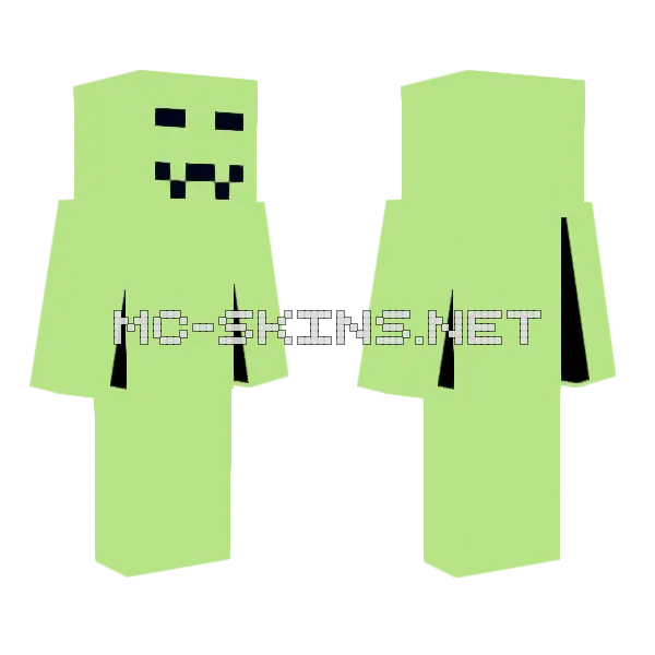 Pale Green Blob, front and back
