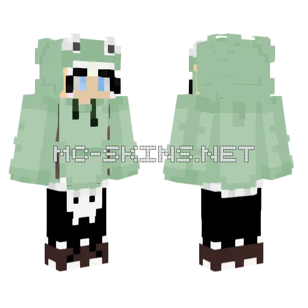 Pale Green Cat Boy, front and back