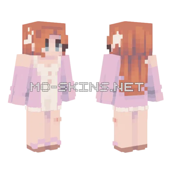 Pale Pink Dress, front and back