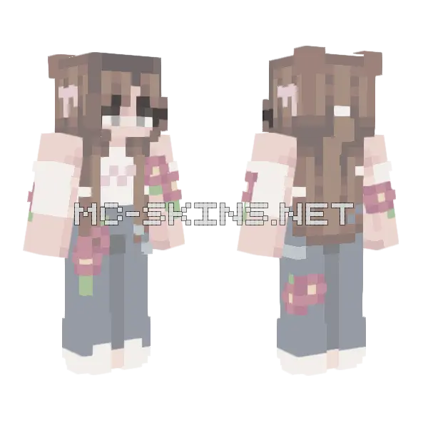 Pale Rce Minecraft skin, front and back