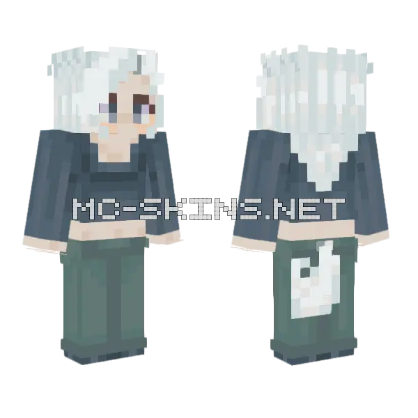 Pale Winter Outfit, front and back