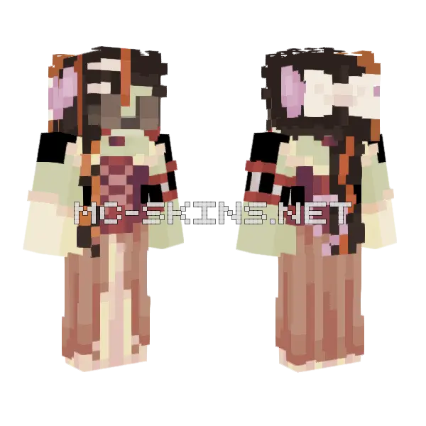 Pale Zombie Girl, front and back