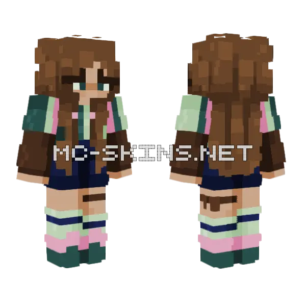 Palette Contest Dragonsbases Minecraft skin, front and back
