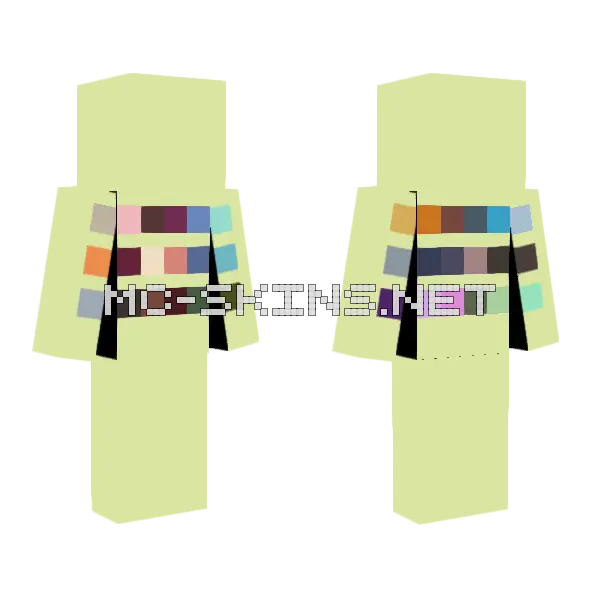 Palette Contest Skin Minecraft skin, front and back