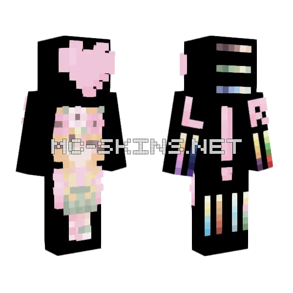 Palette Contest Skin Minecraft skin, front and back