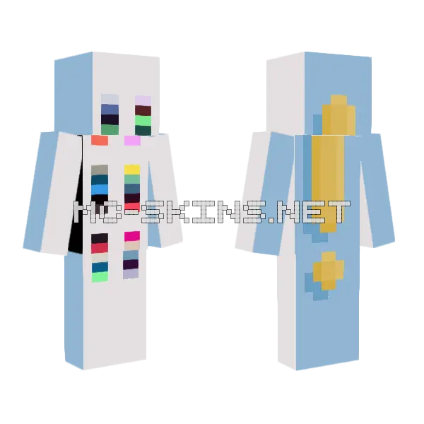 Pallet Contest Minecraft skin, front and back