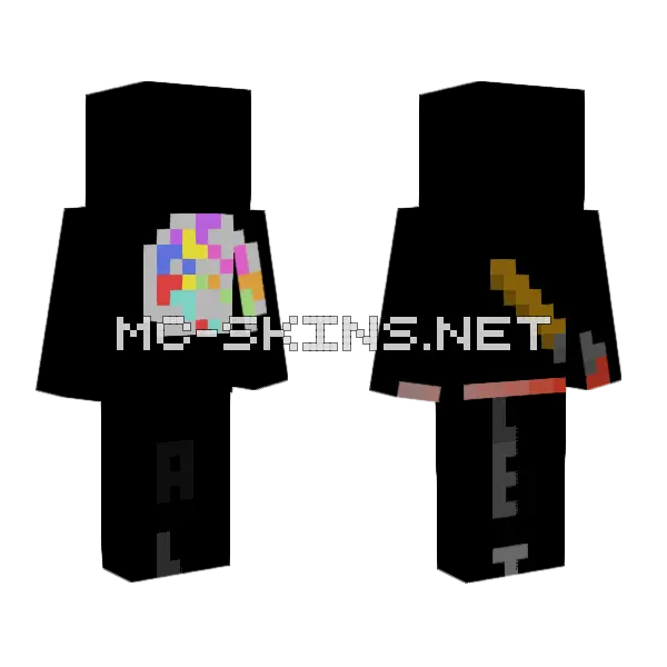 Pallete Contest Minecraft skin, front and back