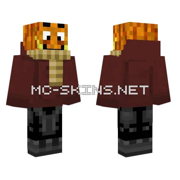 Paluten Real Skin Minecraft skin, front and back