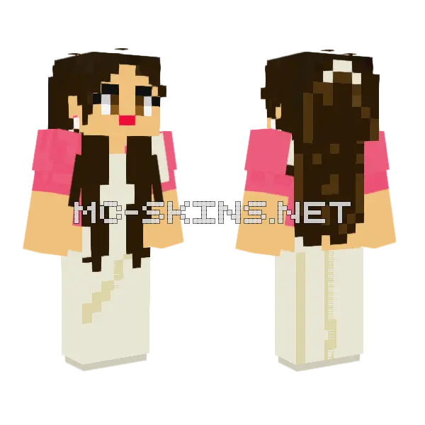 Pamalkaop Girl Minecraft skin, front and back