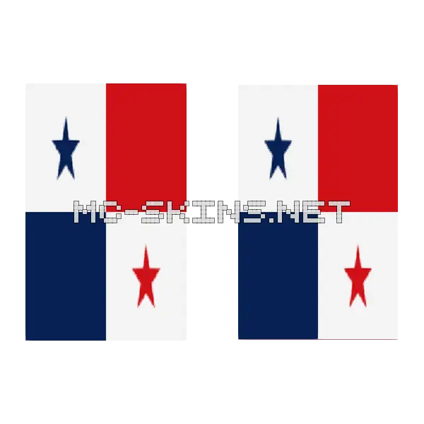 Panama Flag cape, outside and lining