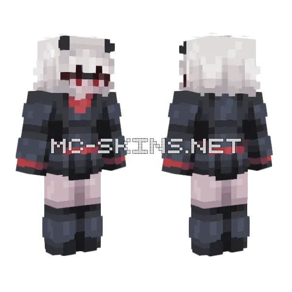 Pandemonica Minecraft skin, front and back