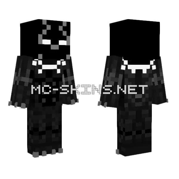 Pandera Negra Minecraft skin, front and back