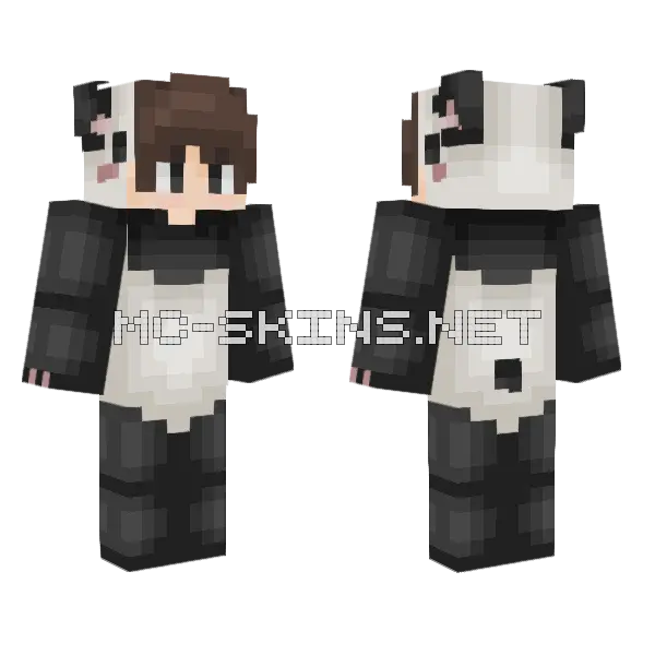 Pandi 33 Minecraft skin, front and back