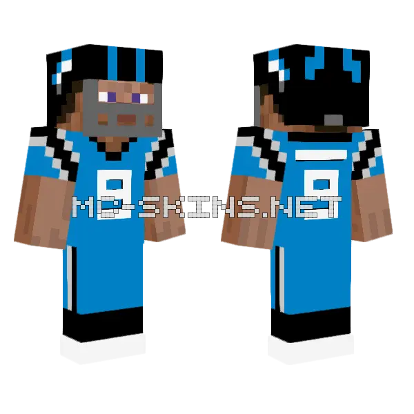 Panthers Alternate 25 Minecraft skin, front and back