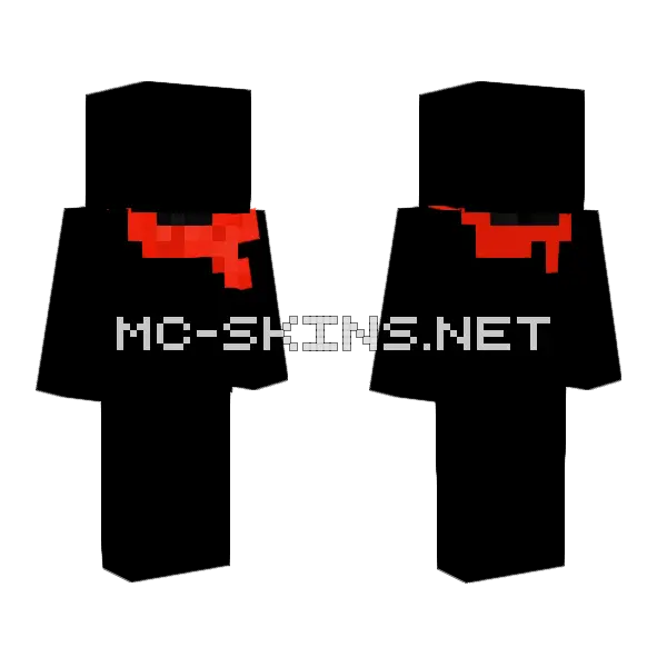 Papyrus Scarf Minecraft skin, front and back