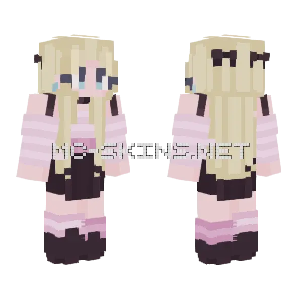 Paris Love RCE Minecraft skin, front and back