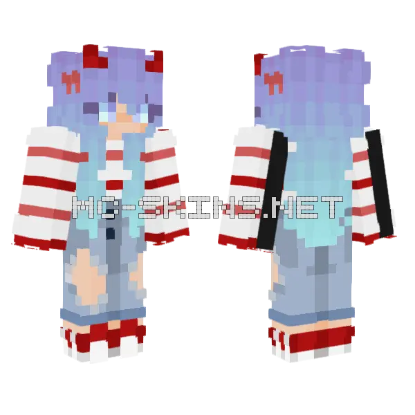 Paris Skin Minecraft skin, front and back