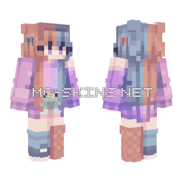 Park Stroll RCE Minecraft skin, front and back