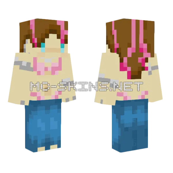 Part 2 Minecraft skin, front and back