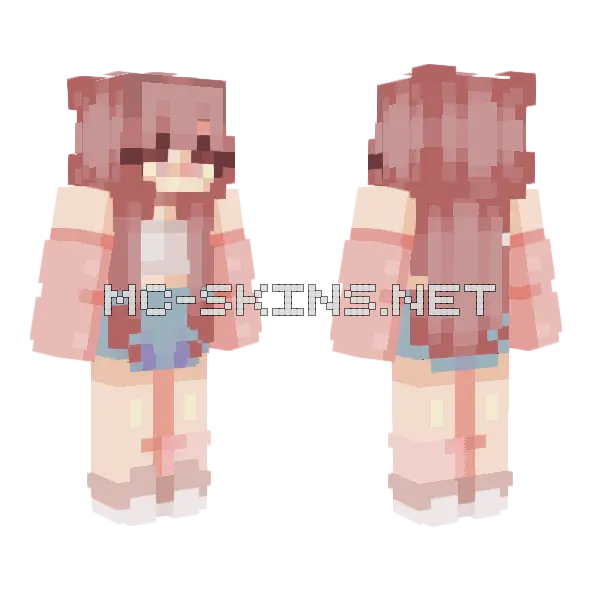 Party Girl Minecraft skin, front and back