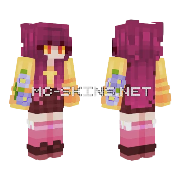 Passionfruit Tce Minecraft skin, front and back