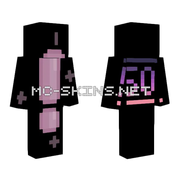 Pastel Chaos Contest Resultsss Minecraft skin, front and back