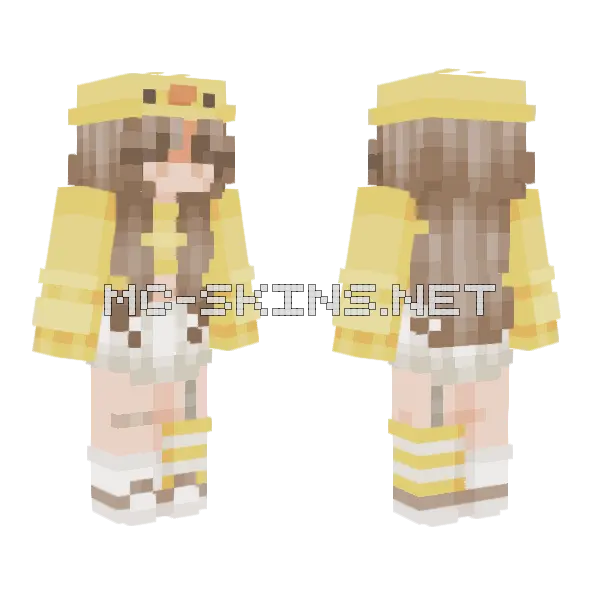 Pastel Peep RC Minecraft skin, front and back
