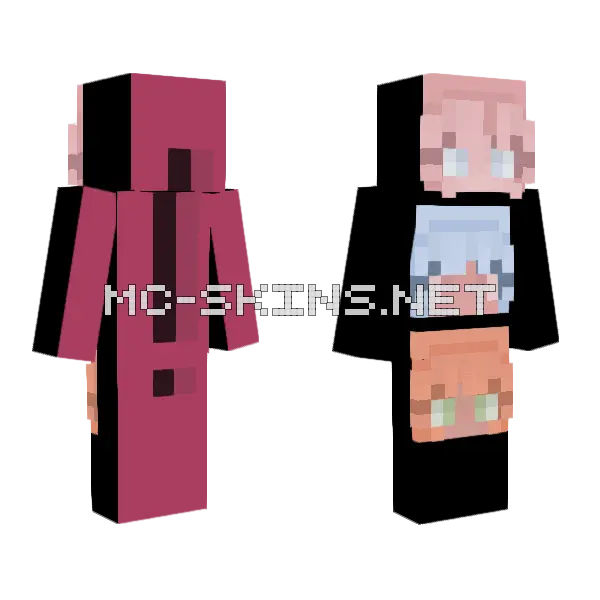 Pastel Pop C Minecraft skin, front and back