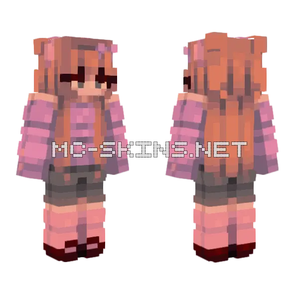 Pastel SF 79 Minecraft skin, front and back