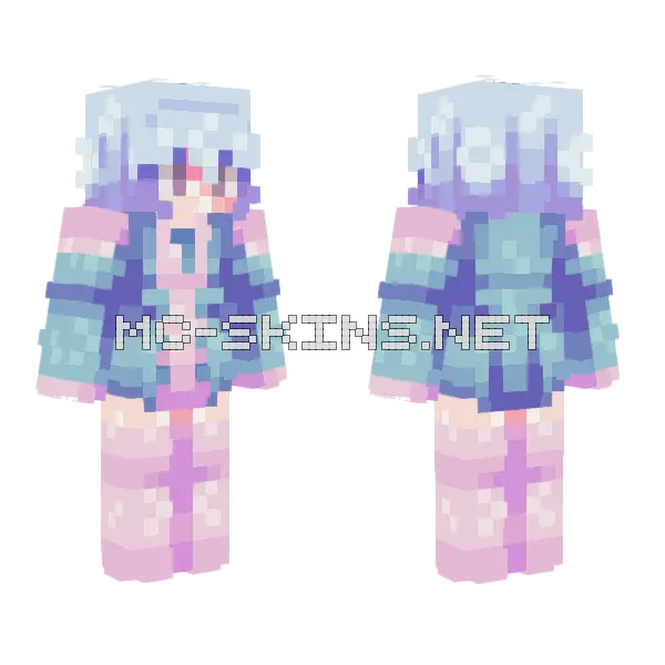 Pastel Winter Outfit, front and back