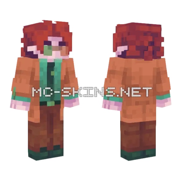 Pasterrnak Minecraft skin, front and back