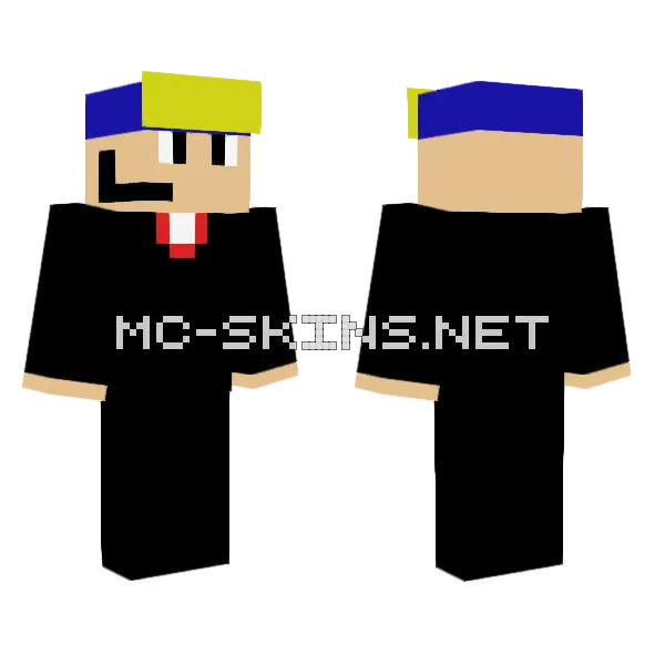 Patlek Ekspert Minecraft skin, front and back