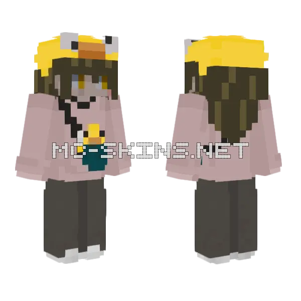 Pato Minecraft skin, front and back