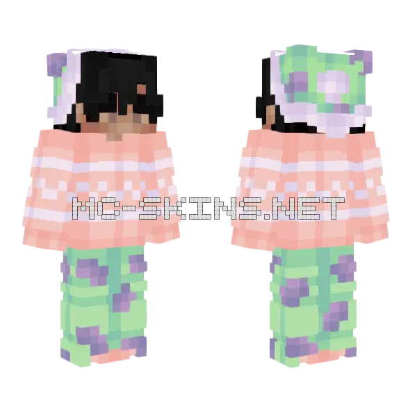 Patrick Minecraft skin, front and back