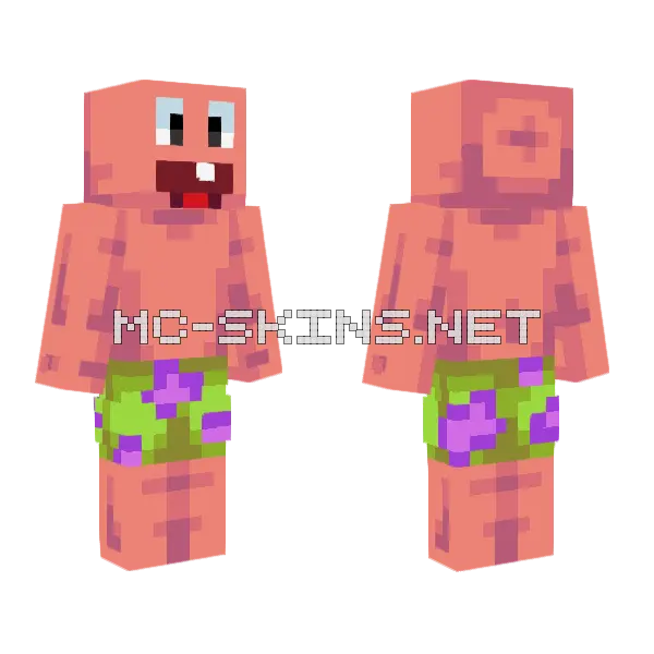 Patrick Hive Style Minecraft skin, front and back