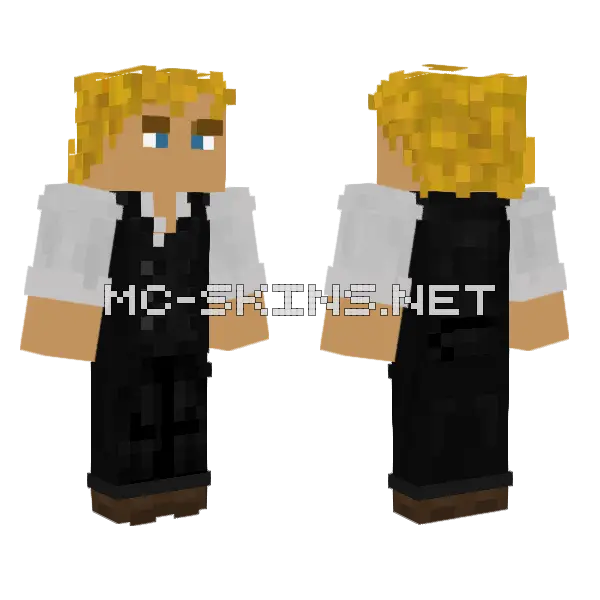 Patrick Jane Minecraft skin, front and back