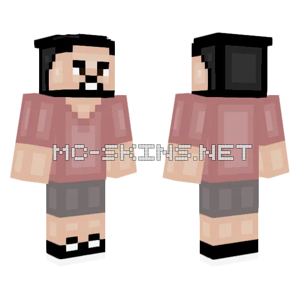 Patrick Zeinali Minecraft skin, front and back