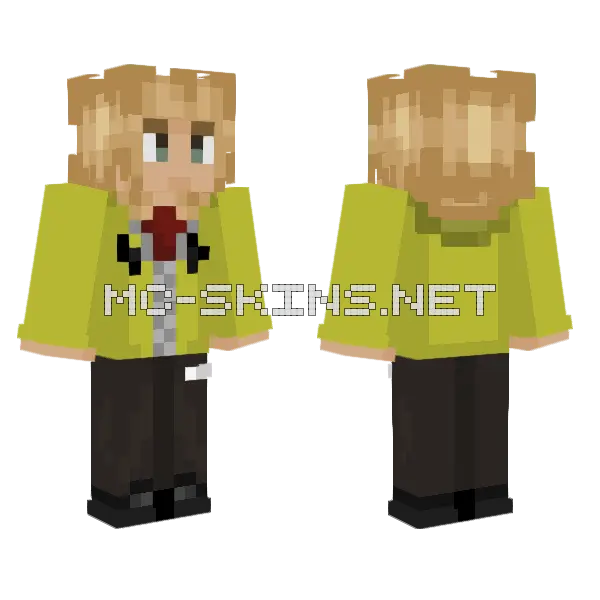 Paulinpelivideot Girl Minecraft skin, front and back