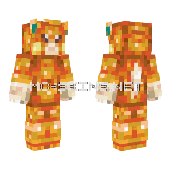 Pawmi Pokemon Minecraft skin, front and back