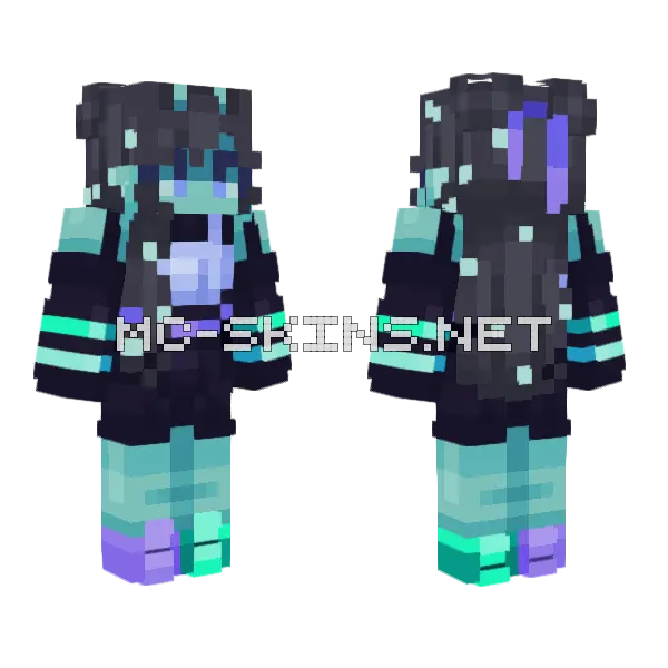 Pce From Afar Minecraft skin, front and back