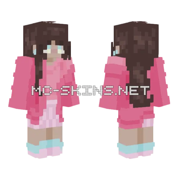 Peach Skin Minecraft skin, front and back