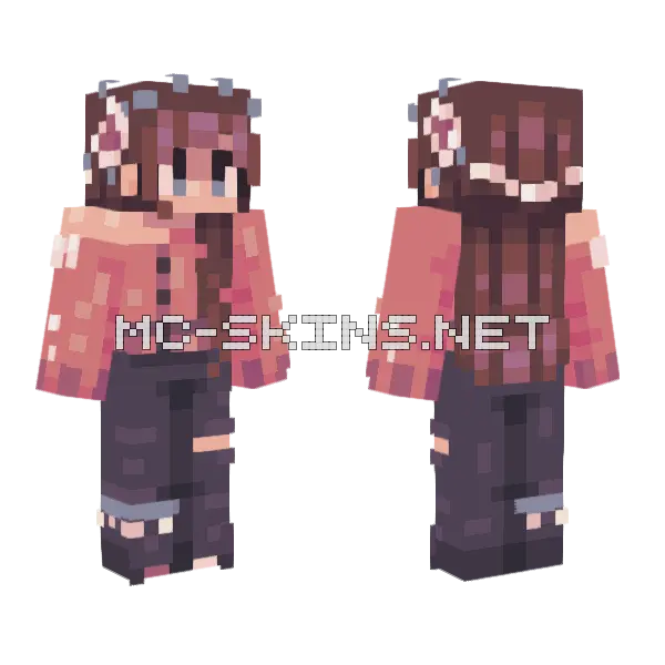 Peaches Peaches Peaches RCE Minecraft skin, front and back