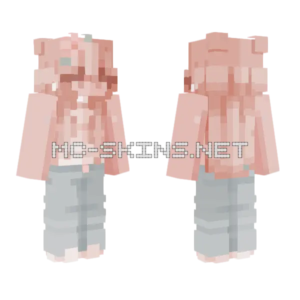 Peachwave Minecraft skin, front and back