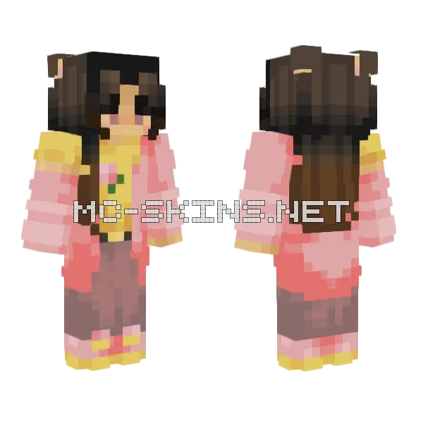 Peachy Keen Ce Minecraft skin, front and back