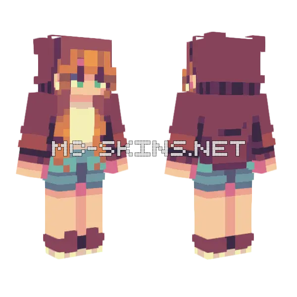 Pearlescentmoon Mcyt Minecraft skin, front and back