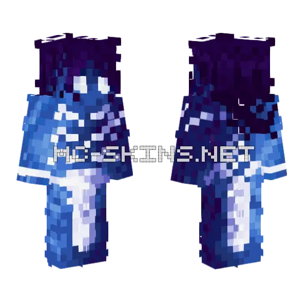 Pearlie Rin Neptunie Minecraft skin, front and back