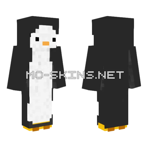 Penguin Skin Minecraft skin, front and back